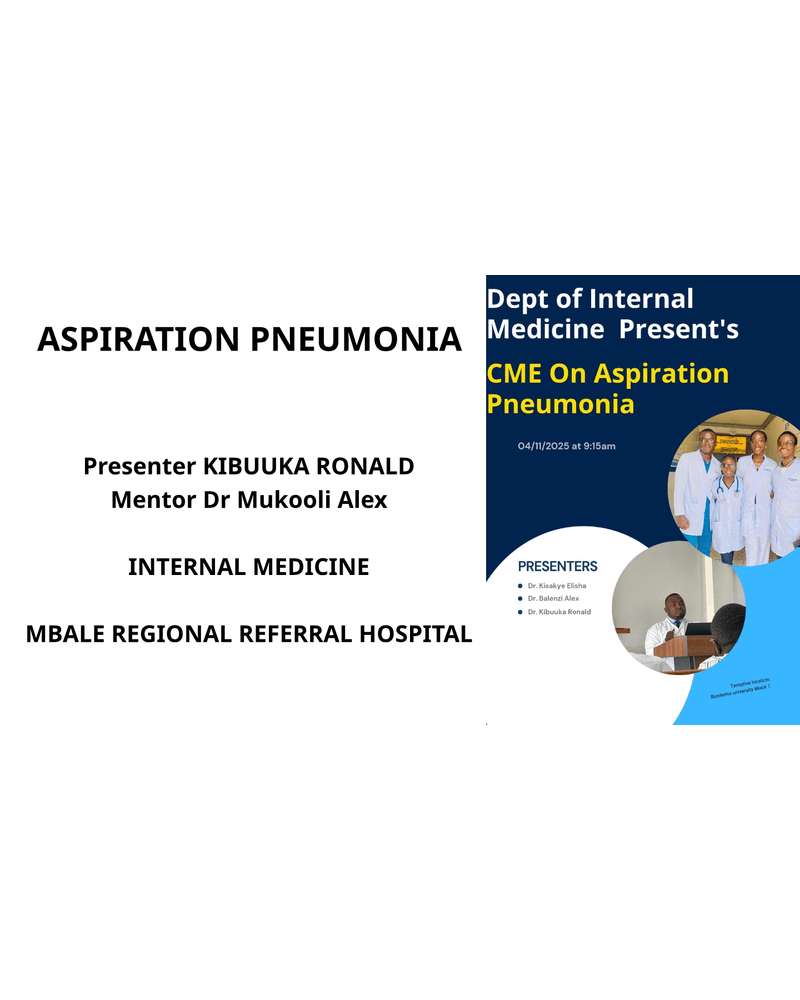 Aspiration Pneumonia cover
