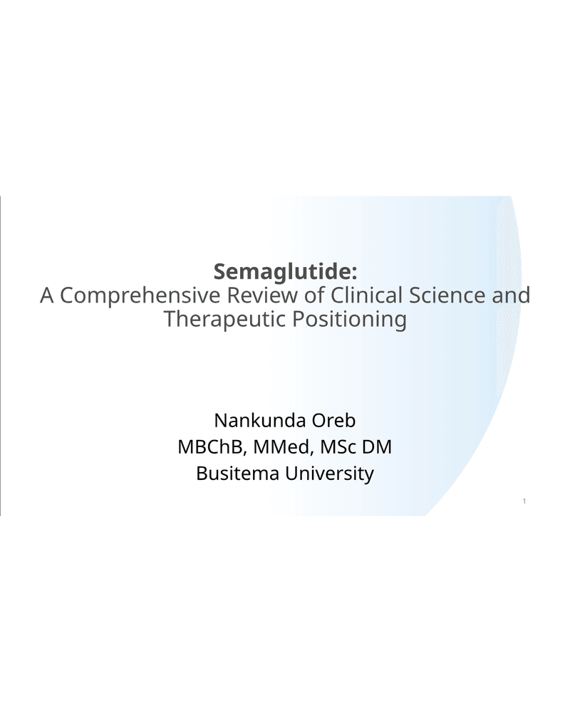 Hetero Semaglutide CME cover