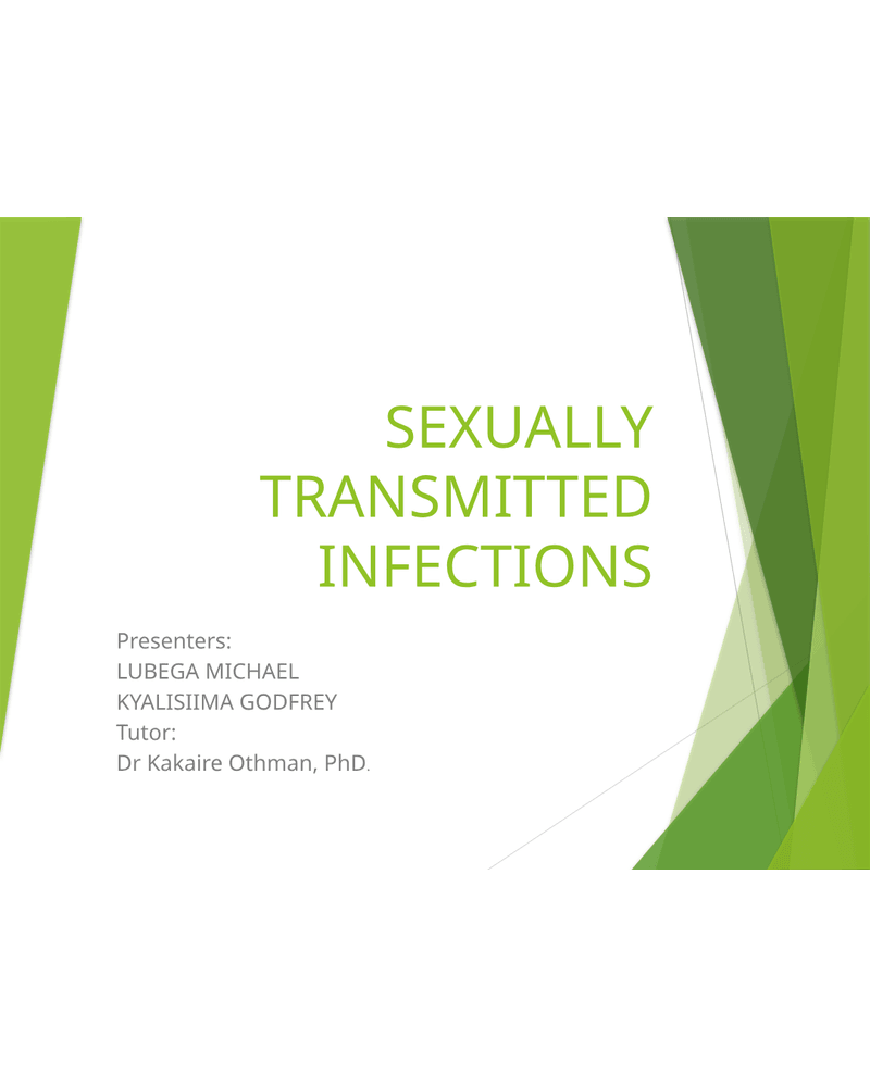 Sexually Transmitted Infections cover