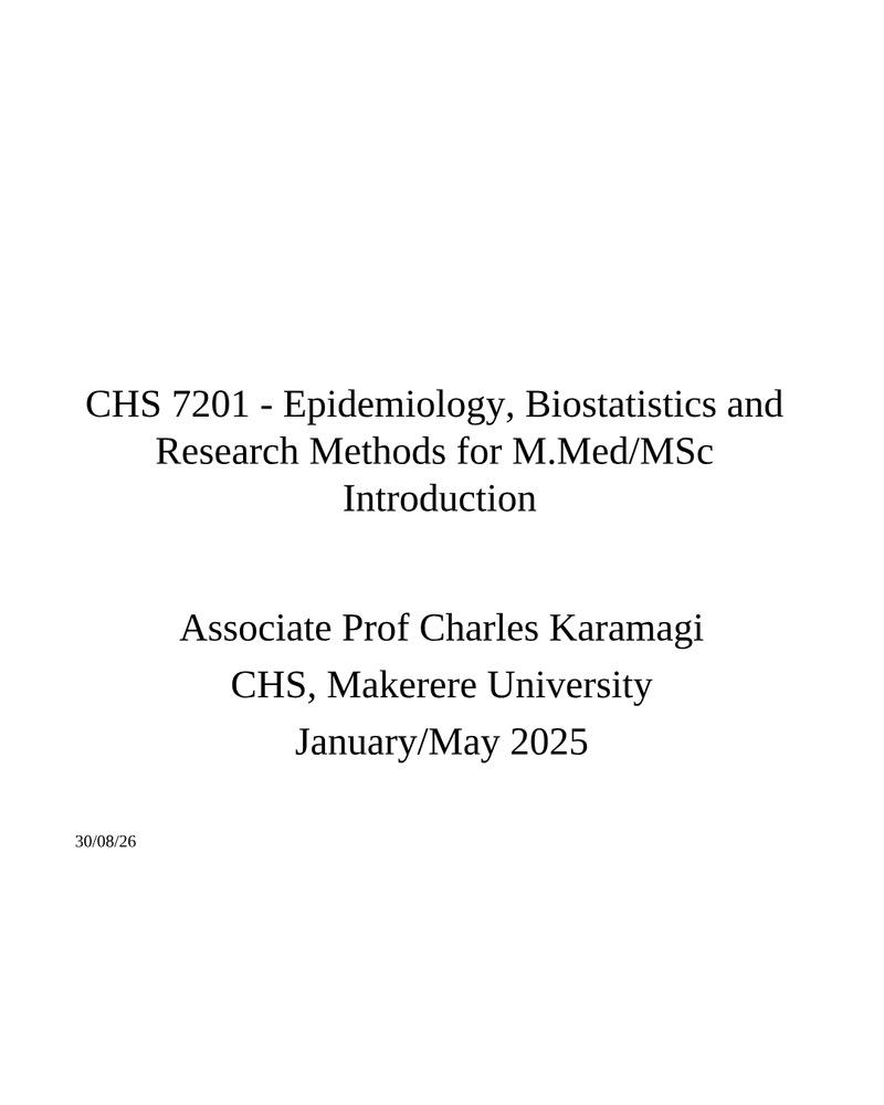 Epidemiology, Biostatistics and Research Methods cover