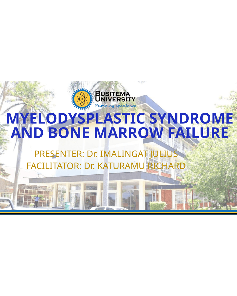 Myelodysplastic Syndrome and Aplastic Anemia Management cover