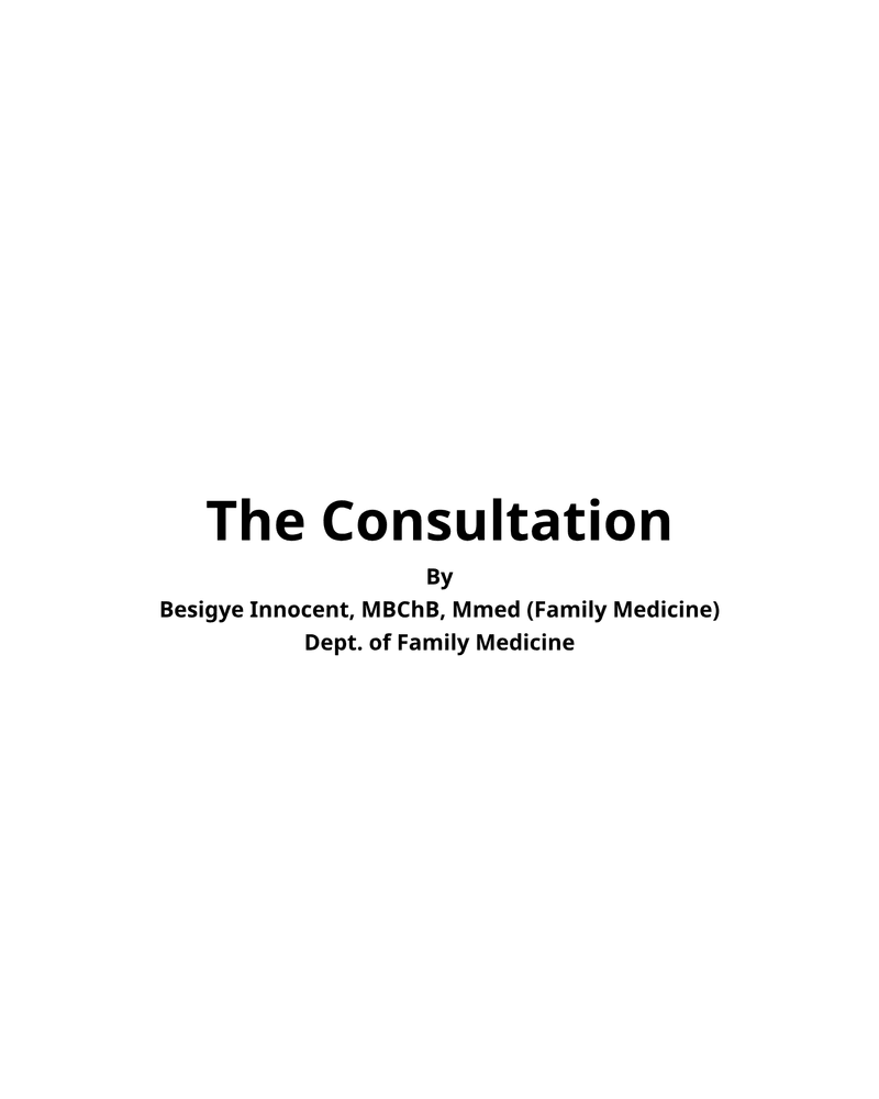 The Consultation cover